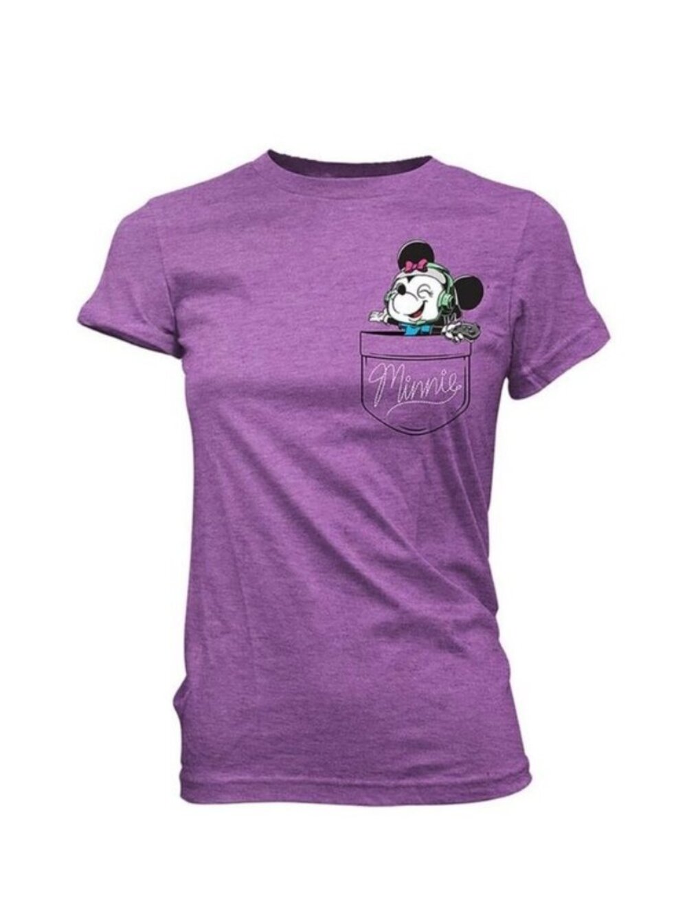 Disney X POP! Tee | Purple Gamer Minnie Pocket T-Shirt | Size 2X